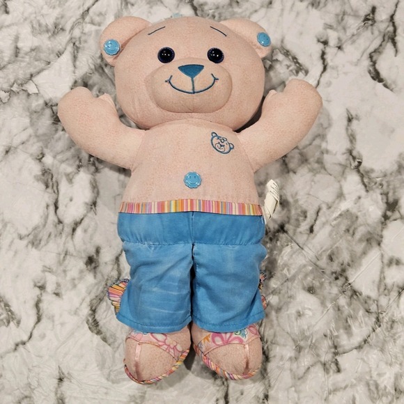 Vintage Doodle Bear‎  Pink And Blue 2004 JAKKS 16" - Picture 5 of 11